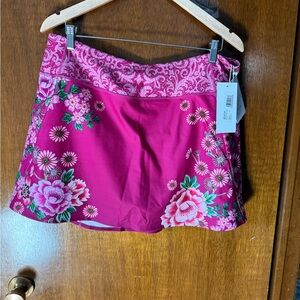 Johnny Was Pink Floral Skort